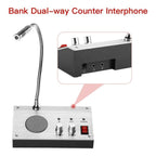 ZHUDELE ZDL-9908 Window Two-way Walkie-talkie Bank/Hospital/Station/Counter Microphone Amplifier, EU Plug
