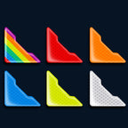 4pcs /Set Car Safety Warning Reflective Anti-Strike Stickers