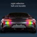 4pcs /Set Car Safety Warning Reflective Anti-Strike Stickers