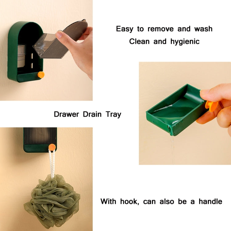 Home Bathroom Wall Mounted Drain Soap Dish With Lid — view 6