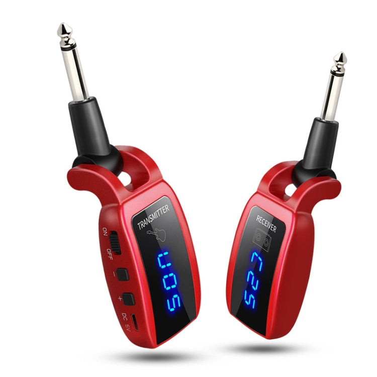U12DX 6.35mm Jack Wireless Guitar Transmitter Receiver Rechargeable Adapter
