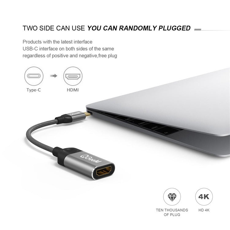 QGeeM QG-UA01 USB TYPE-C To HDMI Adapter