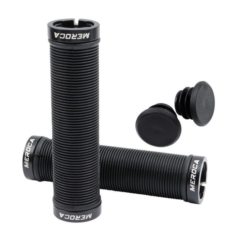 MEROCA Mountain Bike Anti-slip Shock Absorber Riding Grip Cover, Style: — Bilateral Lock Thread ME15 Red