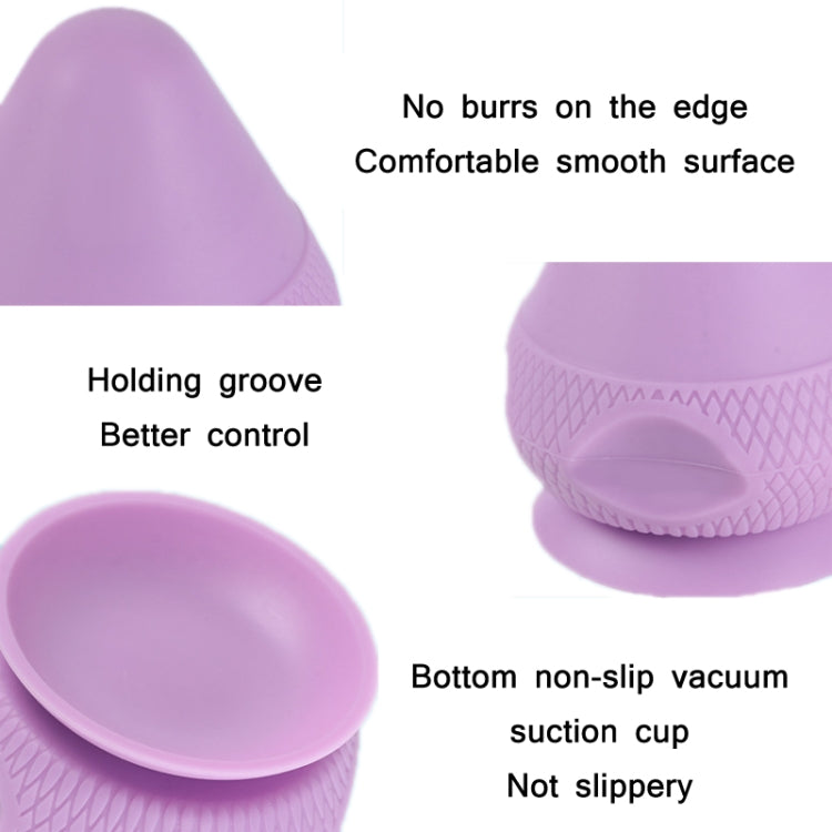 Suction Cup Type Silicone Muscle Membrane Muscle Massage Ball — Purple