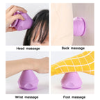 Suction Cup Type Silicone Muscle Membrane Muscle Massage Ball — Pink