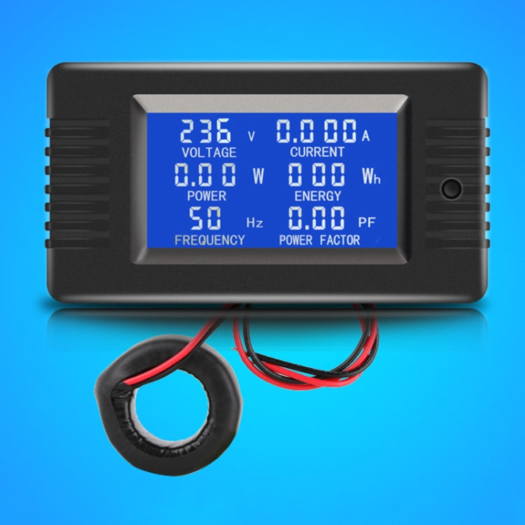 Peacefair English Version Multifunctional AC Digital Display Power Monitor — 10A