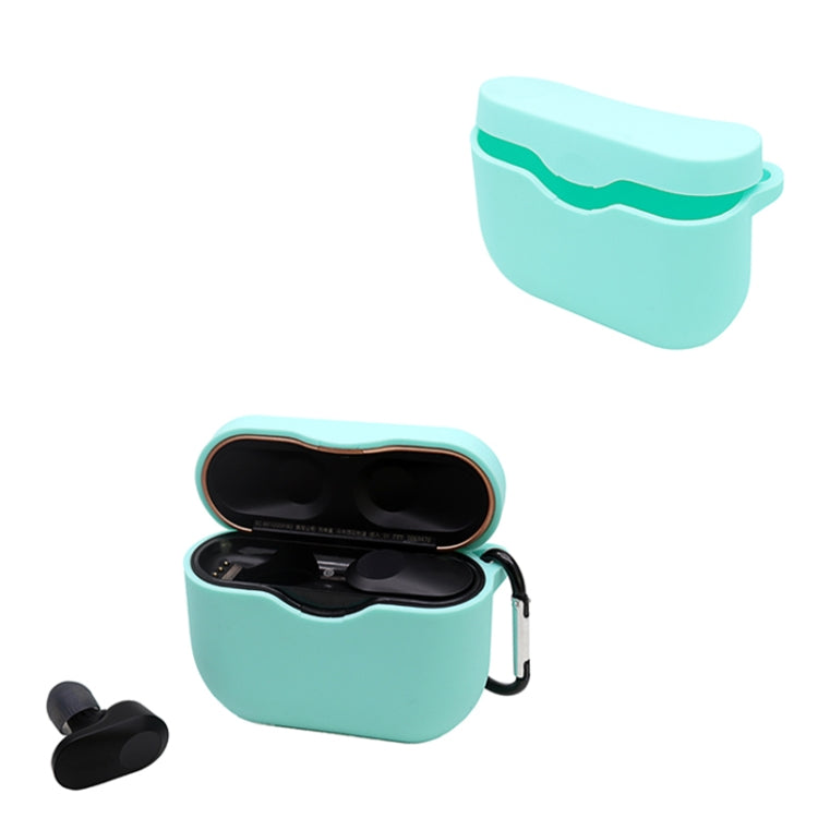 2 PCS Bluetooth Earphone Silicone Protective Cover with Hook For Sony WF-1000XM3 — Pink