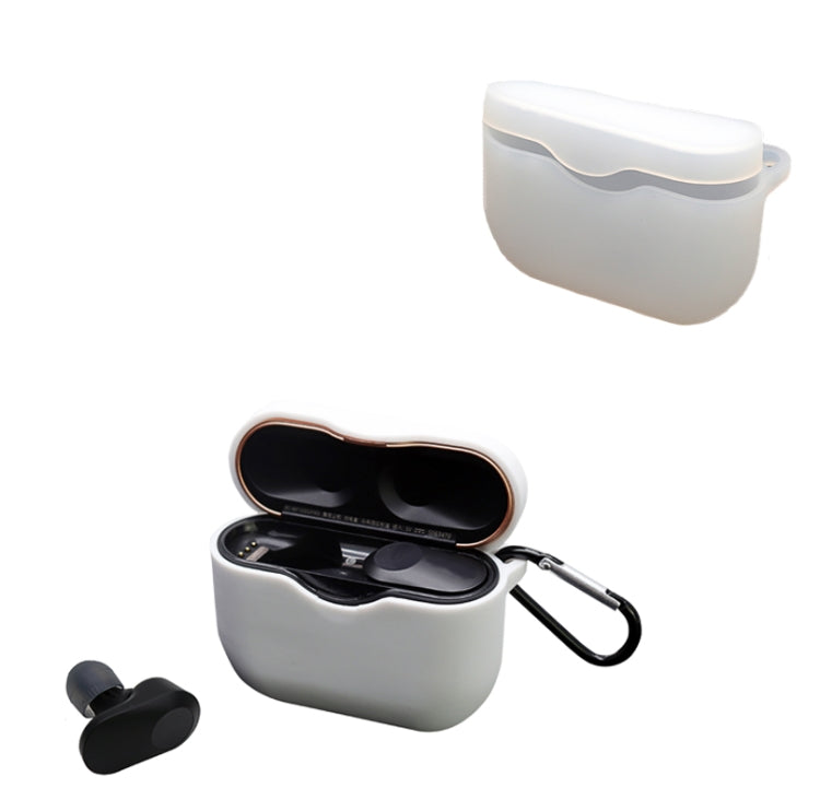 2 PCS Bluetooth Earphone Silicone Protective Cover with Hook For Sony WF-1000XM3 — Mint Green