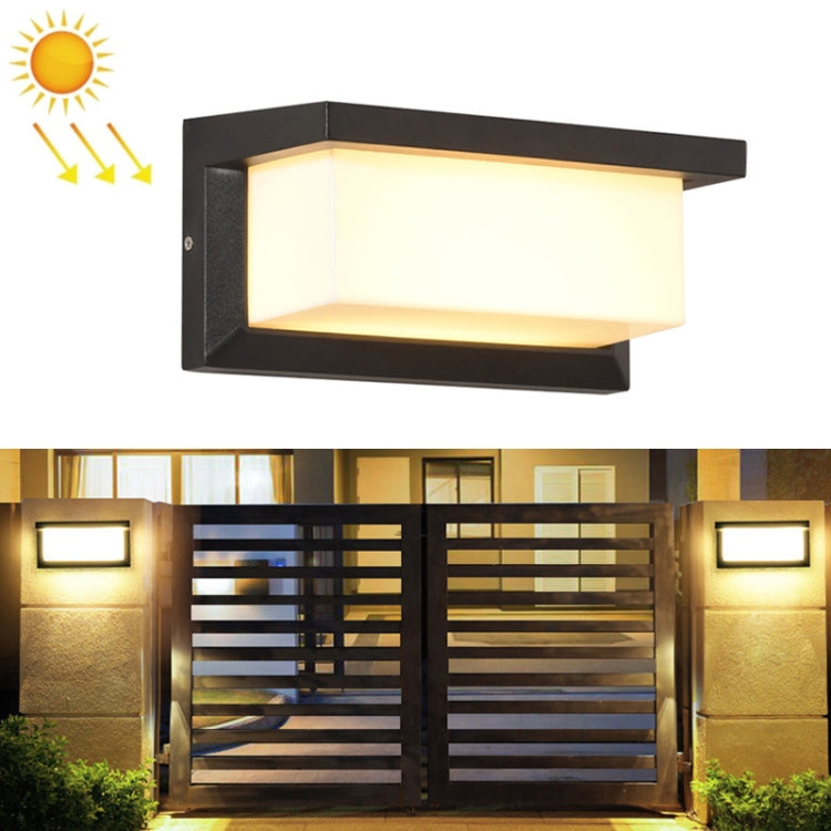10W Outdoor Patio Wall Waterproof Solar Wall Light, Specification: — 6000K