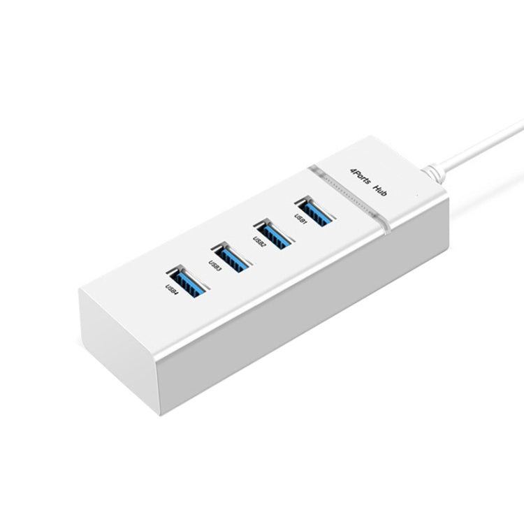4 X USB 2.0 Ports HUB Converter, Cable Length: 15cm, Style：