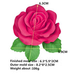 Big Rose Flower Handmade Soap Silicone Mold — view 3