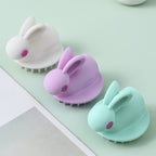 Cute Rabbit Shaped Silicone Shampoo Brush — Pink