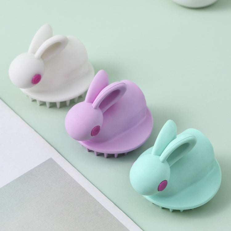 Cute Rabbit Shaped Silicone Shampoo Brush — Pink