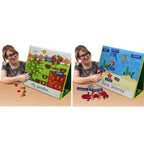 Story Theme Portable Felt Board Classroom Desktop Auxiliary Teaching Aids — Marine Life Theme