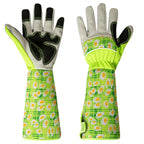 Gardening Stab Resistant Print Sleeve Wrist Extended Gloves