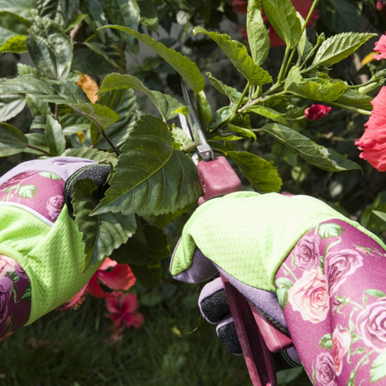 Gardening Stab Resistant Print Sleeve Wrist Extended Gloves