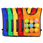 Children Dodgeball Vest For Parent-child Outdoor Games With 5 Balls — Small (Red)