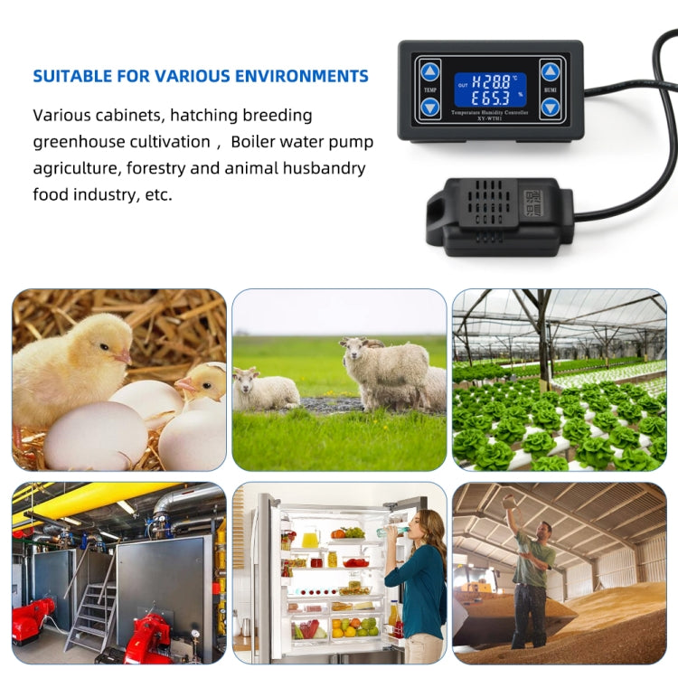 Digital Display High-Precision Double-Off Automatic Constant Temperature Humidity Control Panel