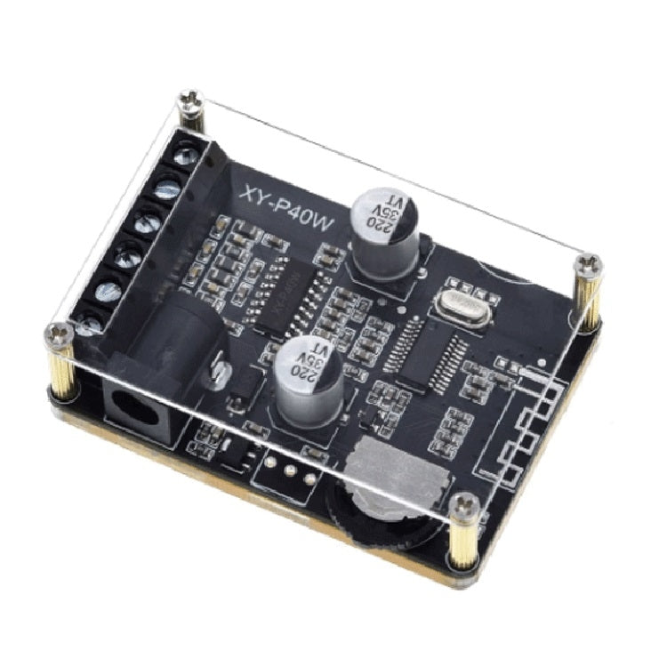 30W/40W Stereo Bluetooth Power Amplifier Plate 12V/24V High Power Digital Power Module — 30W/40W With Acrylic Shell