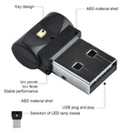 2 PCS Car USB Atmosphere Light LED Decorated Lighting Light