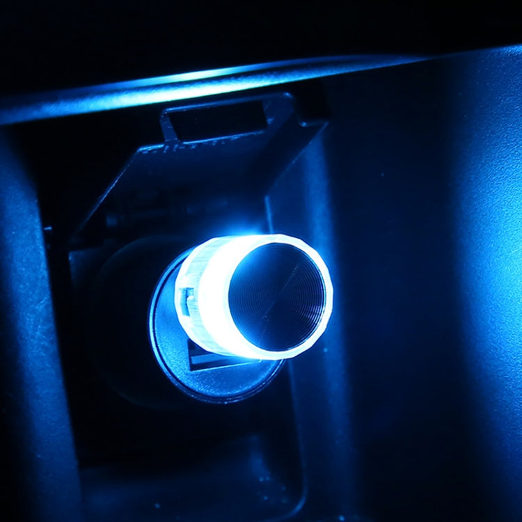 Car Decorative USB Universal LED Atmosphere Lamp — White