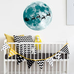 30cm Luminous Moon Wall Sticker Fluorescent Mural — Elk Sled