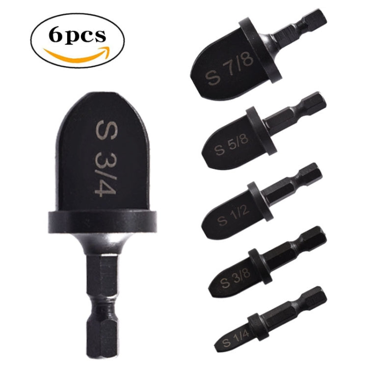 Metal Reamer Hex Shank Electric Expander — 6 PCS / Set