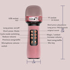 WS898 Live Wireless Bluetooth Microphone with Audio Function — view 6