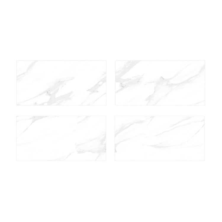 4 PCS Crystal Film Wall Tile Sticker Imitation Marble Pattern Wall Sticker