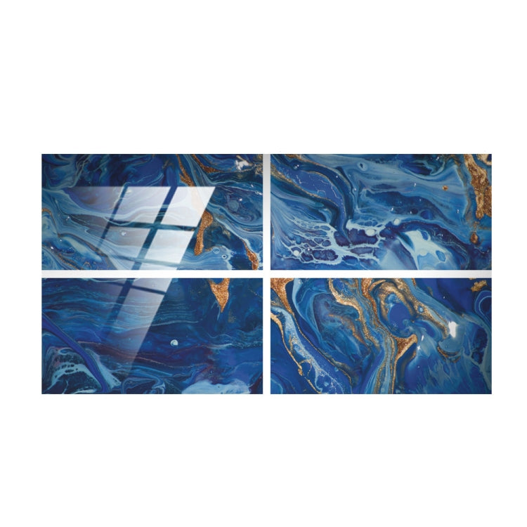 4 PCS Crystal Film Wall Tile Sticker Imitation Marble Pattern Wall Sticker — DLS036