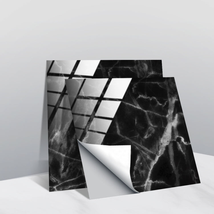 PVC Crystal Covered Film Geometric Pattern Tile Wall Sticker — 20 PCS 10cm
