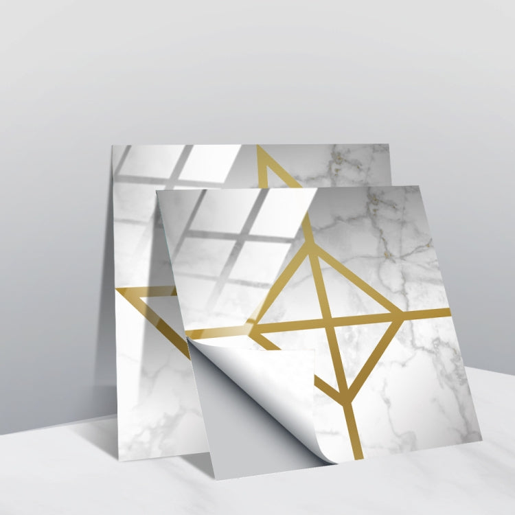 PVC Crystal Covered Film Geometric Pattern Tile Wall Sticker — TS231
