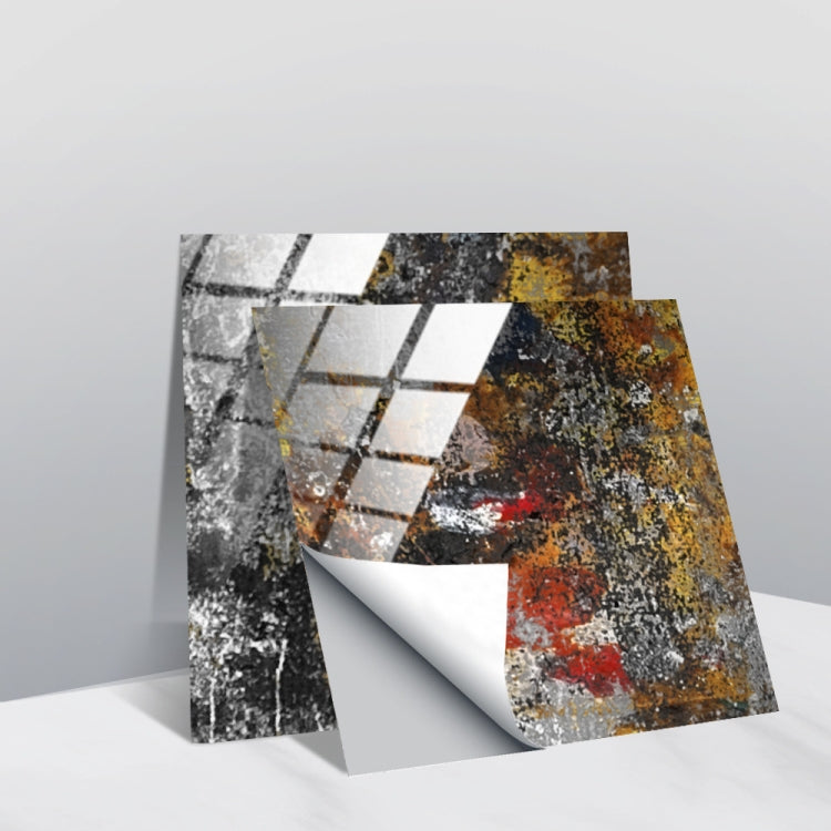 PVC Crystal Covered Film Geometric Pattern Tile Wall Sticker — TS243