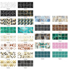 PVC Crystal Covered Film Geometric Pattern Tile Wall Sticker — view 53