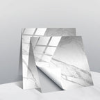 PVC Crystal Covered Film Geometric Pattern Tile Wall Sticker