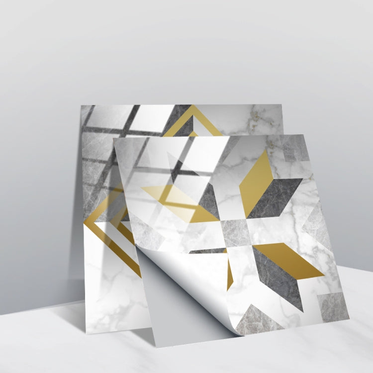 PVC Crystal Covered Film Geometric Pattern Tile Wall Sticker — TS236