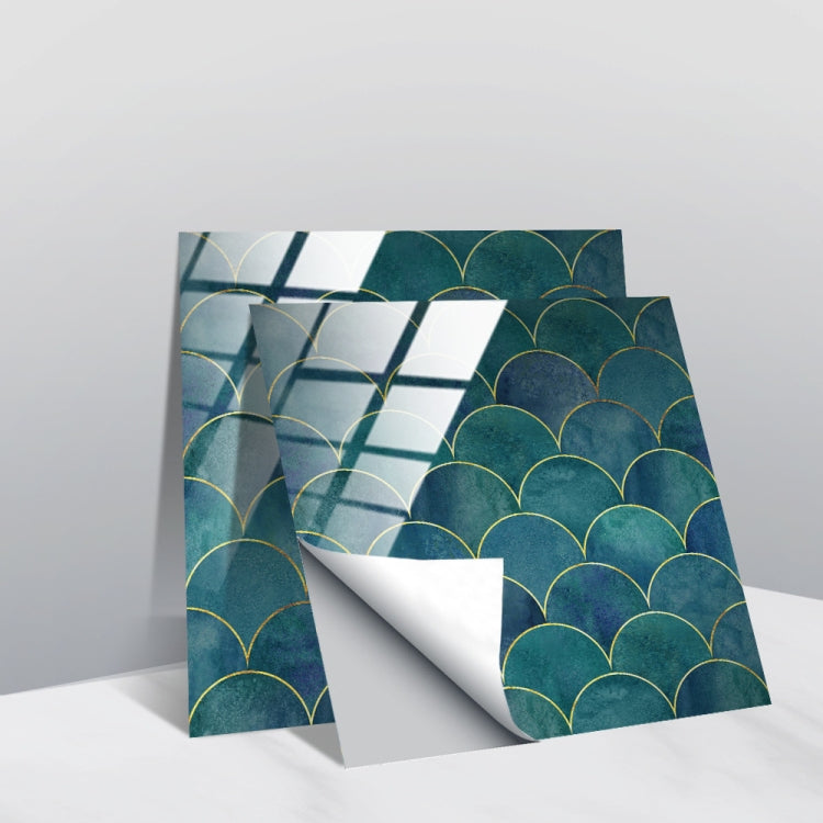 PVC Crystal Covered Film Geometric Pattern Tile Wall Sticker — TS248