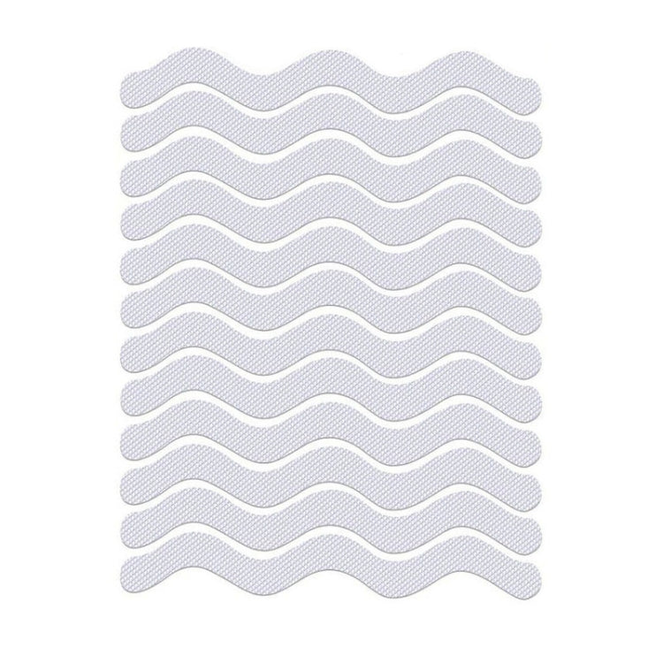 24pcs /Bag Wavy Shaped Safety Bathtub Non-Slip Sticker — 1.3 x 18cm
