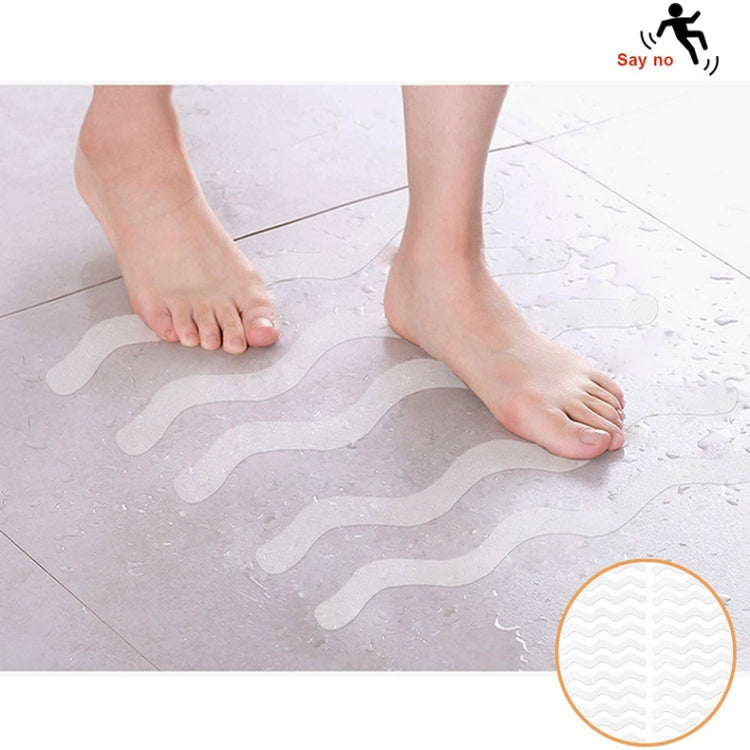 24pcs /Bag Wavy Shaped Safety Bathtub Non-Slip Sticker — view 10