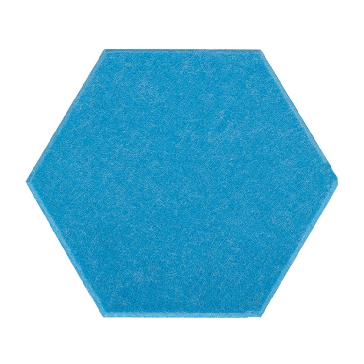 Polyester Fiber Wall Decoration Sound Insulation Cotton Sound Absorbing Board, Style: With Glue (Lake Blue) — With Glue (Black)