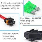 Car Slice Fuse Holder Waterproof Fuse Box Tape Line Fuse Box