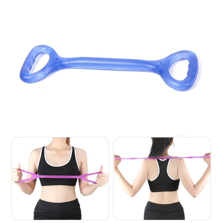 Home Workout Fitness Yoga Pull Rope Arm Back Puller, Purple, Blue