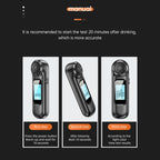 AM01 USB Rechageable Alcohol Tester Handheld Digital Alcohol Breath Tester