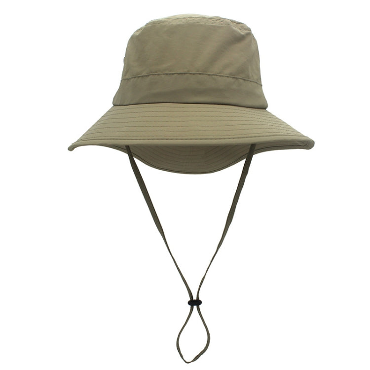 outfly Outdoor Breathable Fisherman Cap Lengthening Fish Tail Hiking Sunshade Cap — Dark Khaki