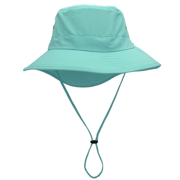 outfly Outdoor Breathable Fisherman Cap Lengthening Fish Tail Hiking Sunshade Cap — Sky Blue