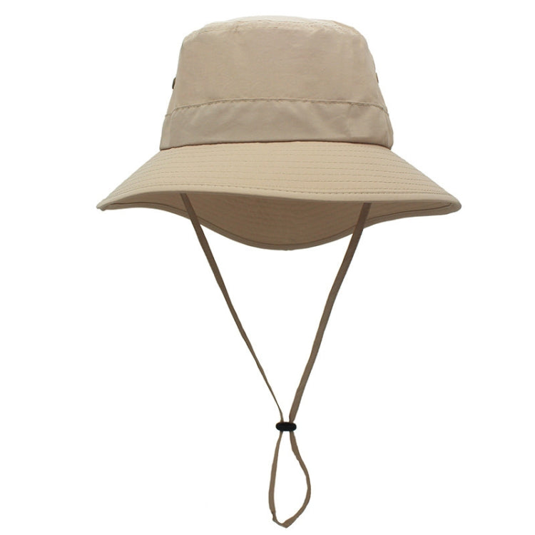 outfly Outdoor Breathable Fisherman Cap Lengthening Fish Tail Hiking Sunshade Cap — Light Khaki