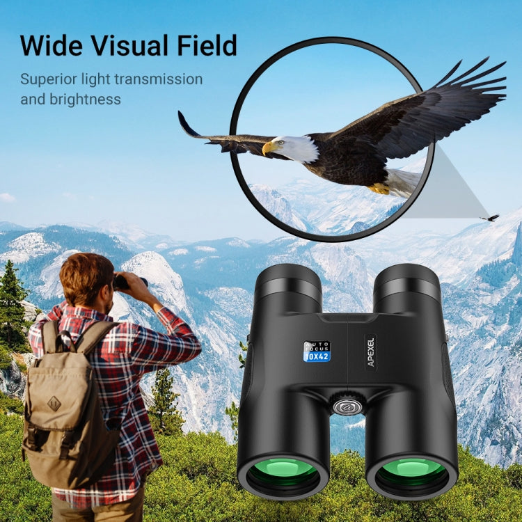 APEXEL 10x42 Fixed Focus Binoculars  Autofocus Telescope, APL-RB10X42A