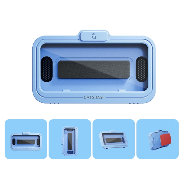 Oatsbasf Bathroom Waterproof Phone Case Holder Shower Phone Box Wall Mount Phone Holder — White