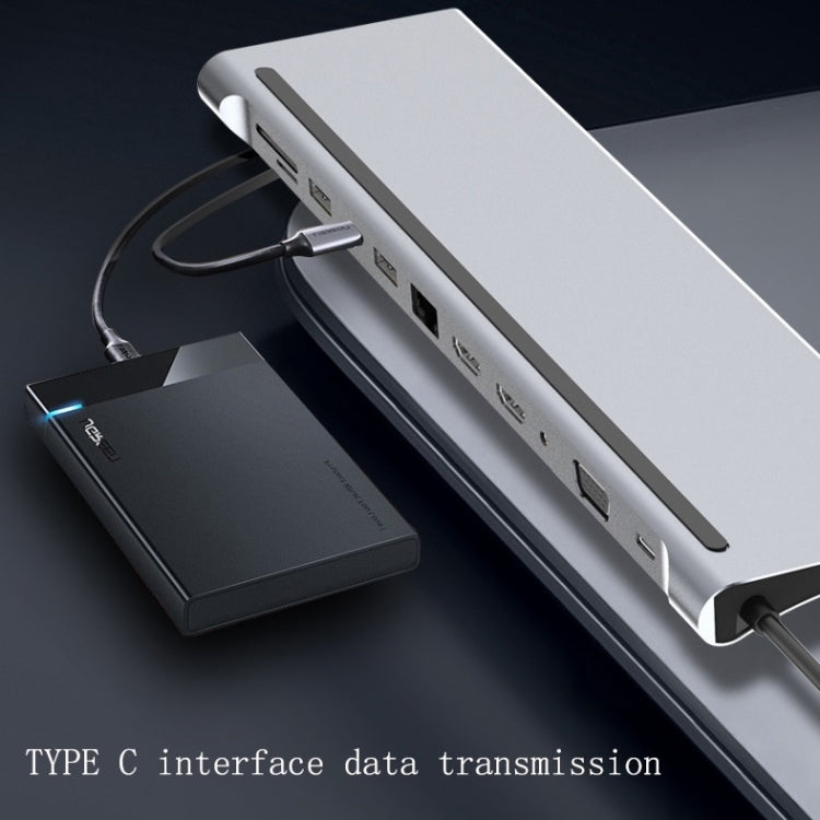 12 In 1 Type C Laptop Smart Docking Station