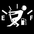Pull Fuel Tank Pointer To Full Hellaflush Reflective Vinyl Car Sticker